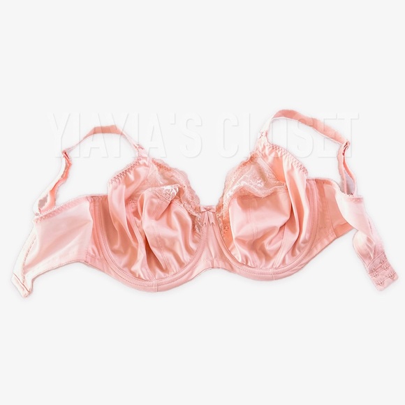 Elomi 34I Morgan EL4111 Underwire Banded Stretch Lace Bra - Ballet Pink - Picture 7 of 14